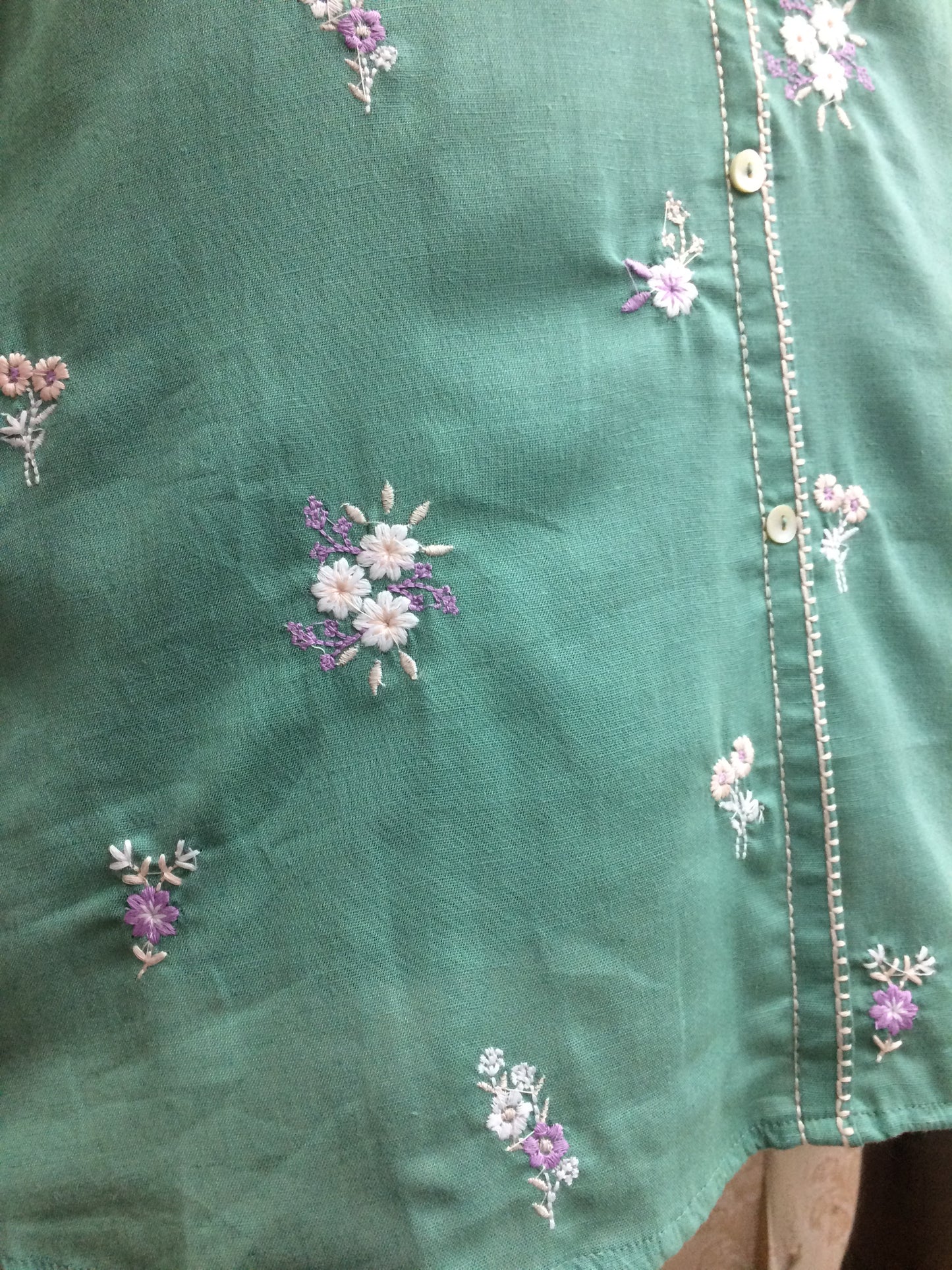W-mint green short kurti