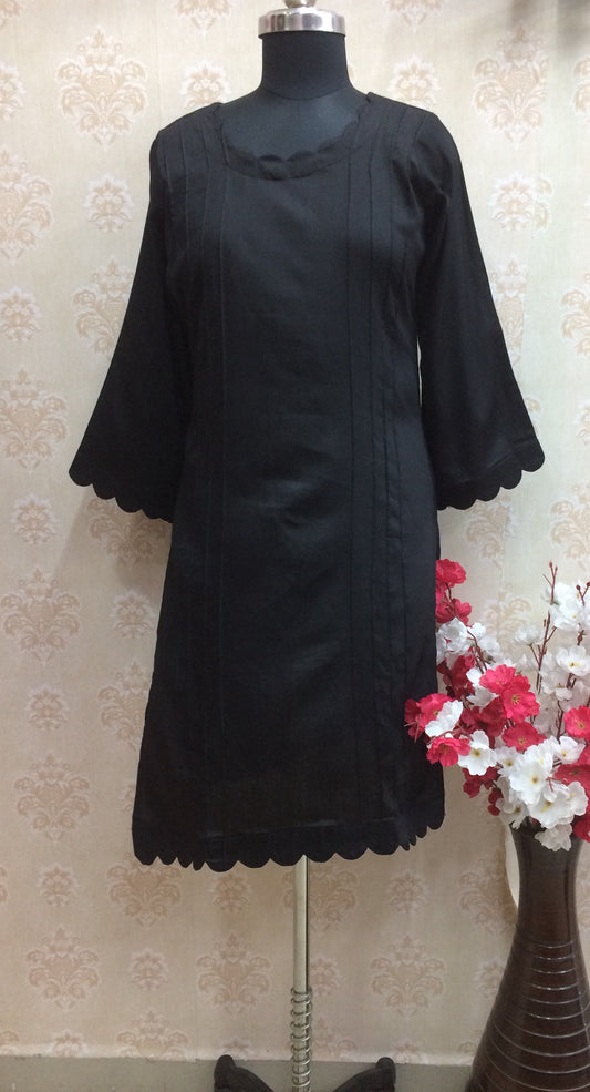 Muskan opus kurti black