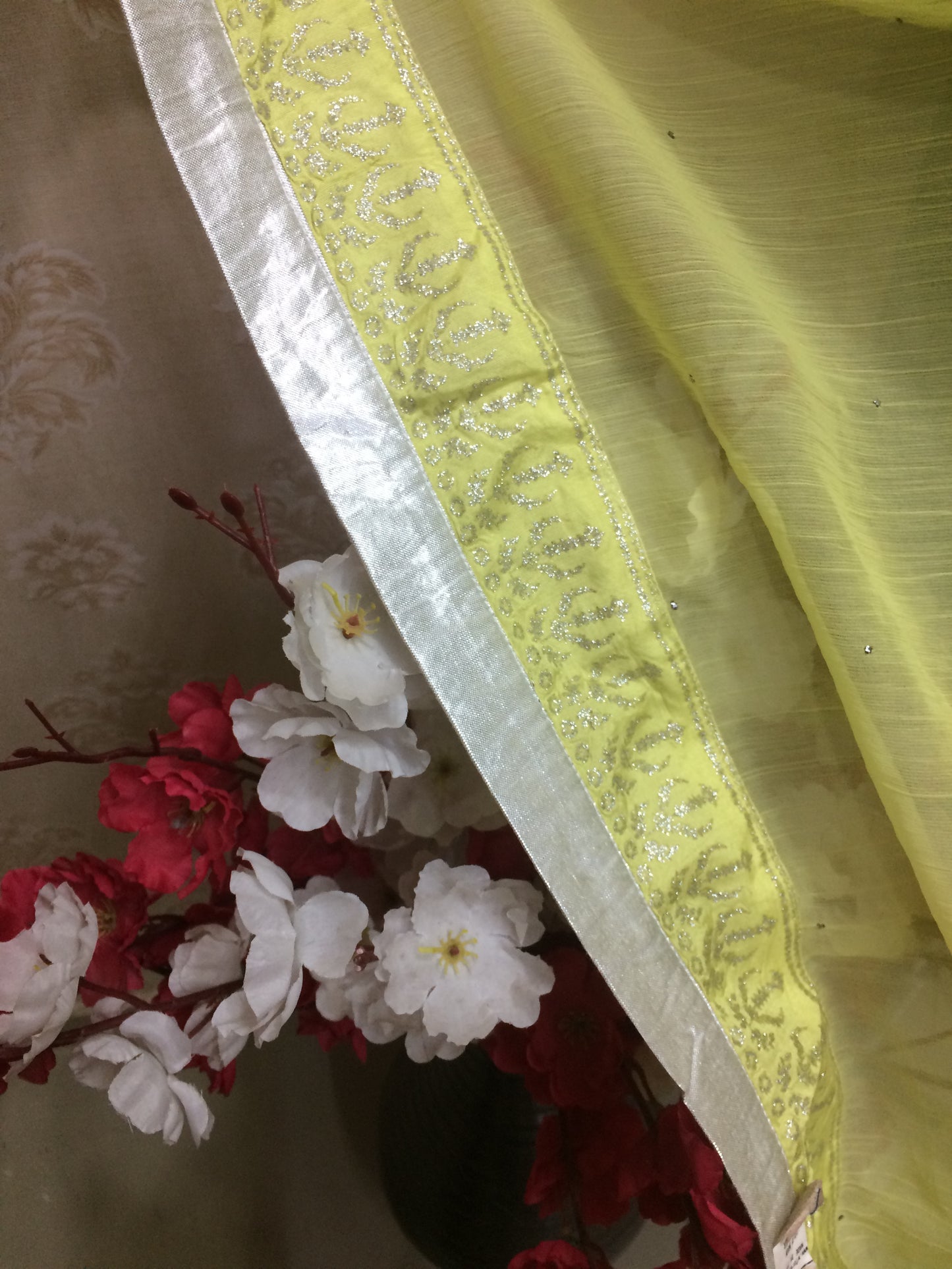 Brighten Your Look with the Festive Lemon Yellow Dupatta