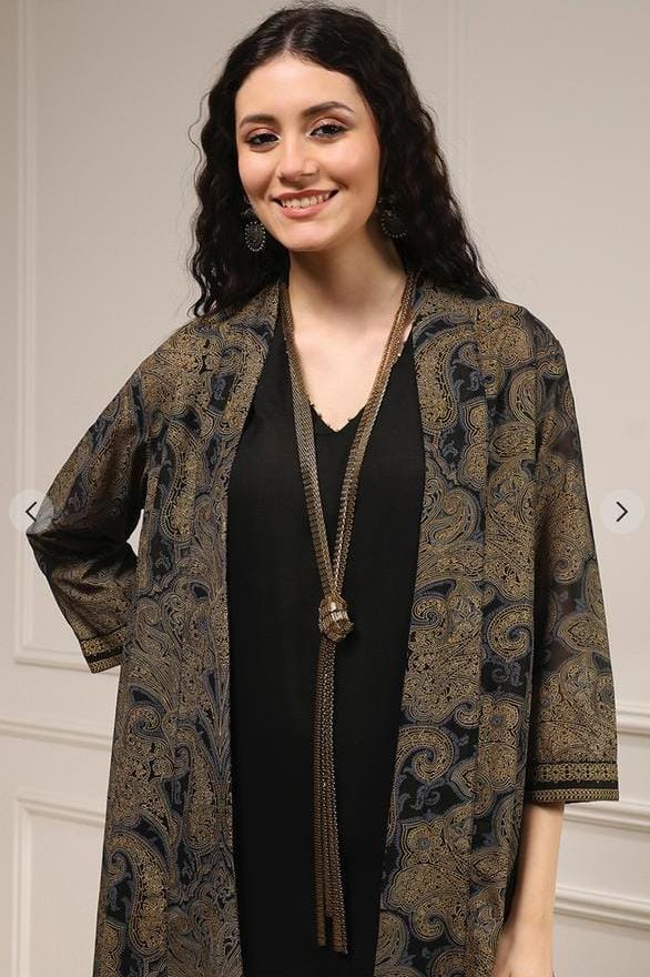 BIBA - black shrug set