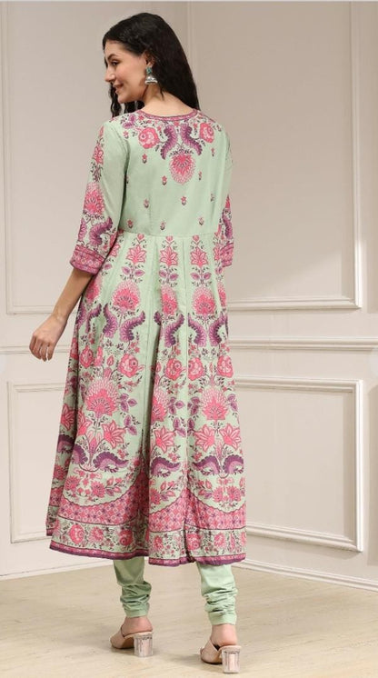 BIBA- mint green and pink
