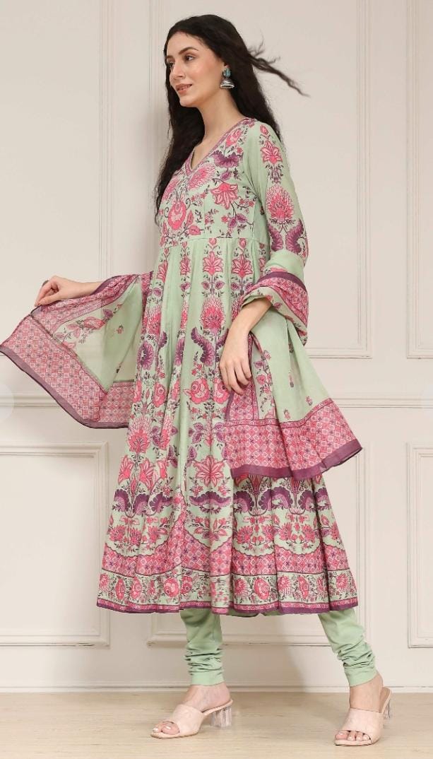 BIBA- mint green and pink