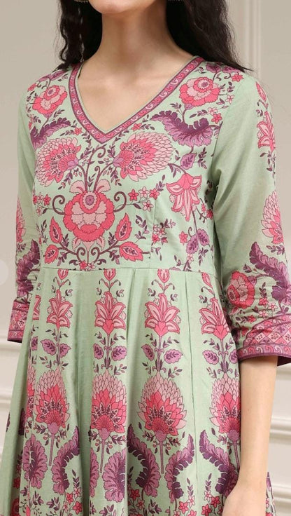 BIBA- mint green and pink