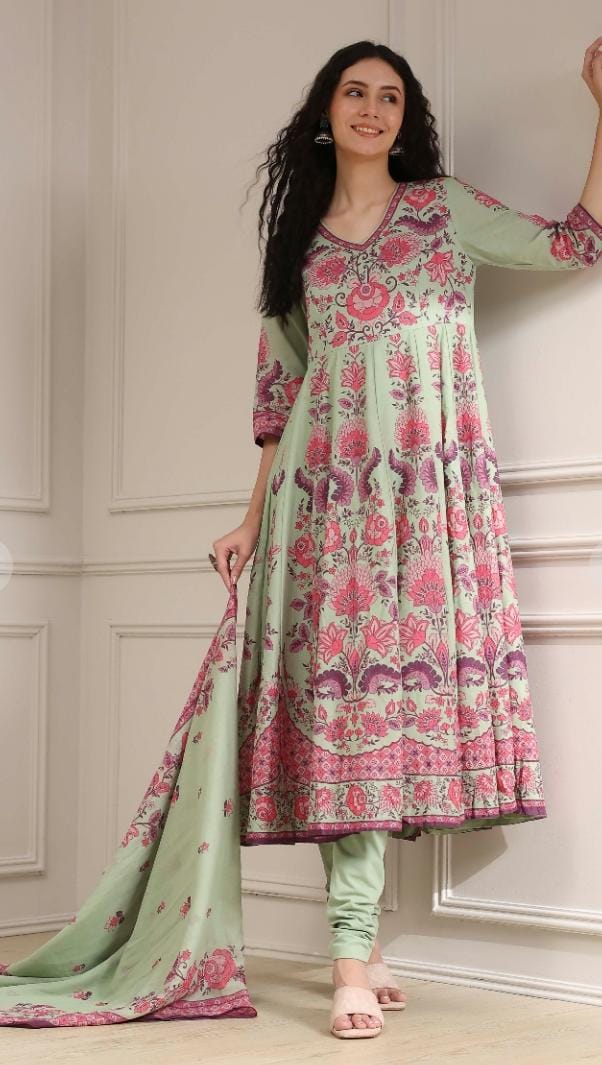 BIBA- mint green and pink