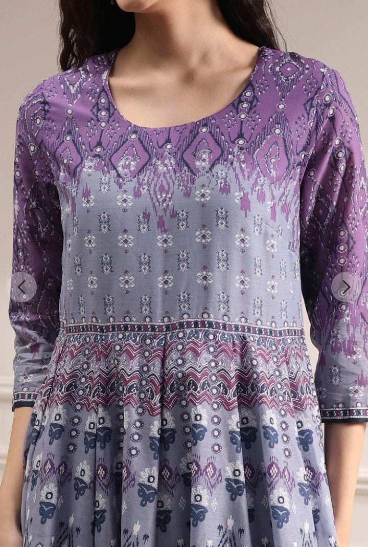 BIBA lilac anarkali set