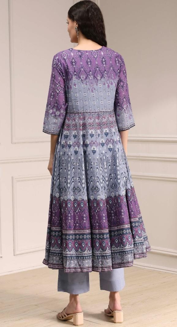 BIBA lilac anarkali set