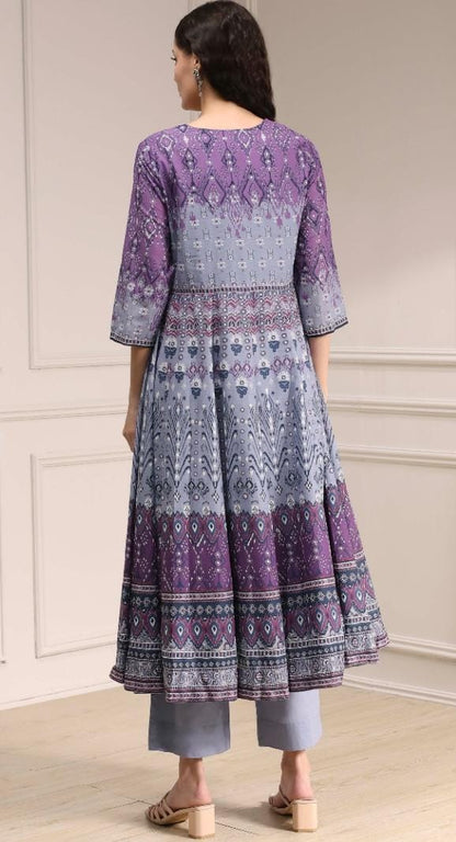 BIBA lilac anarkali set