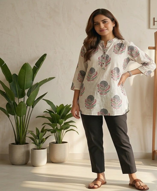 Jaipuri Short Single Kurti
