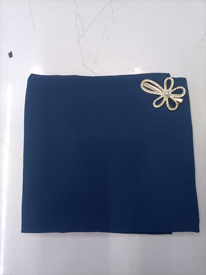 Premium Prussian Blue Chiffon Hijab