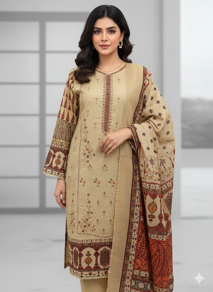 paki readymade beige and brown riwayat