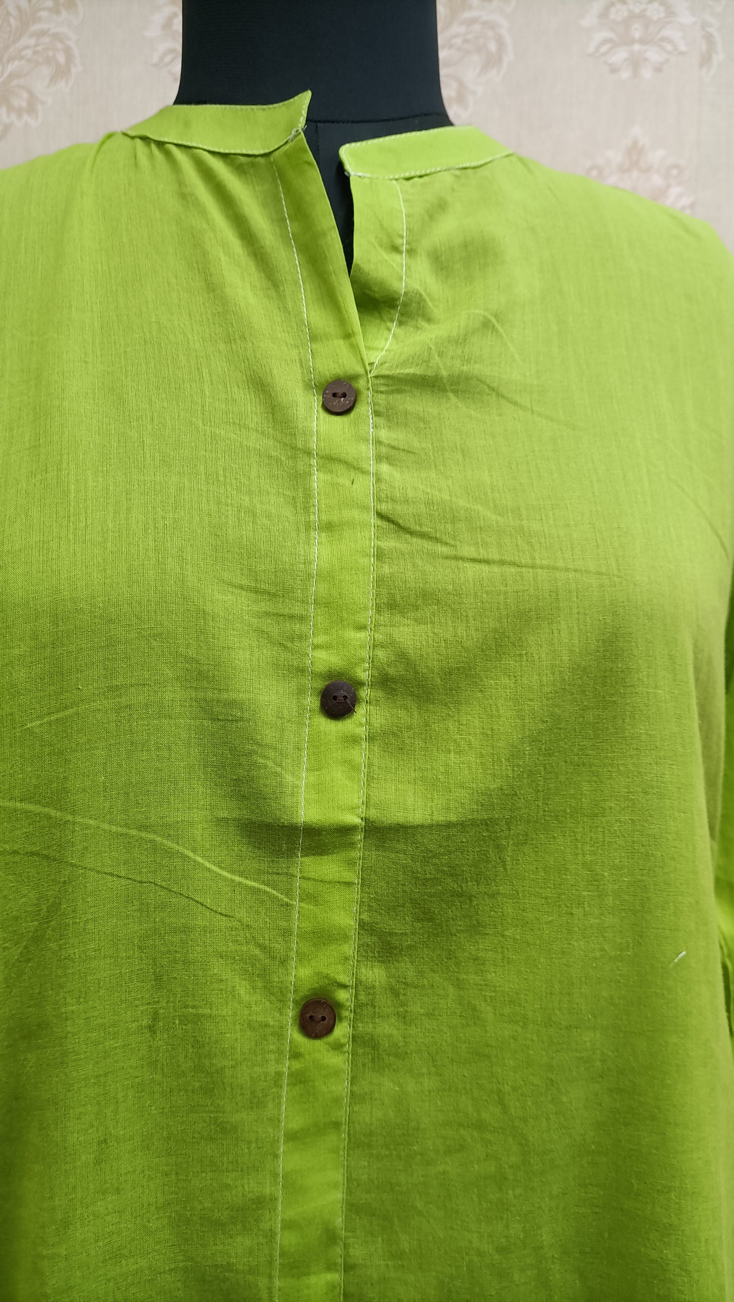 Cotton tunic light green