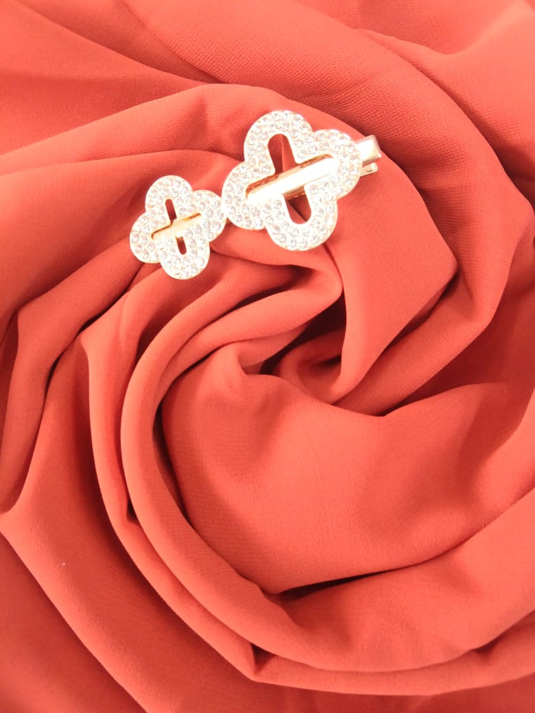 Premium Tropical Peach Chiffon Hijab