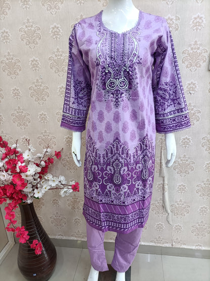 Iman Pakistani dress purple