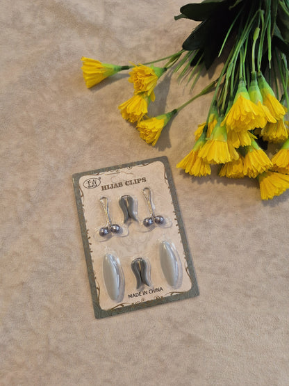 Hijab Pins Combo 6 Piece Multi-Style Collection