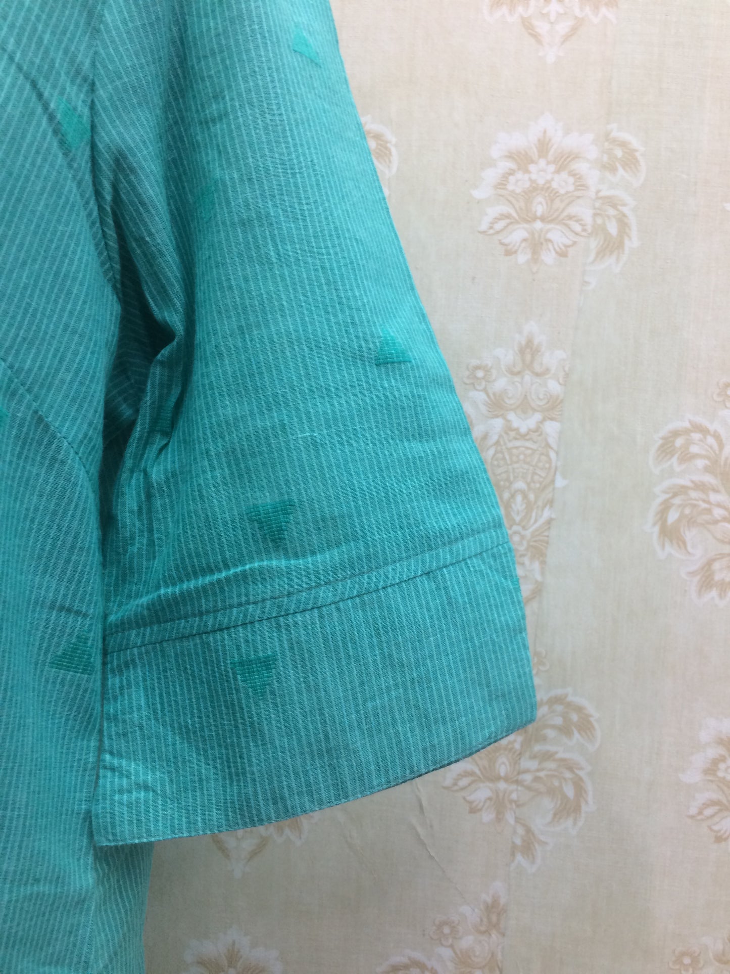 Aqua Teal Cotton Kurti.