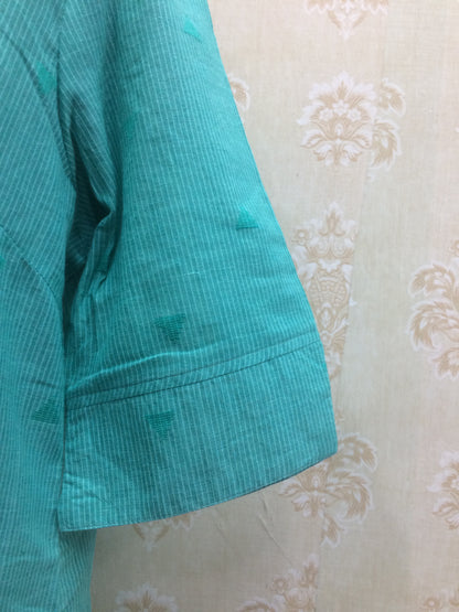 Aqua Teal Cotton Kurti.