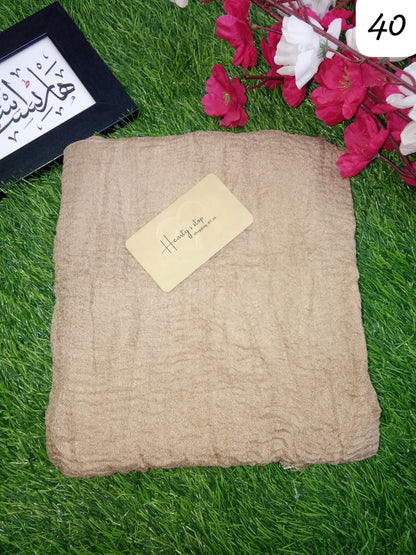 Crinckle cotton hijab