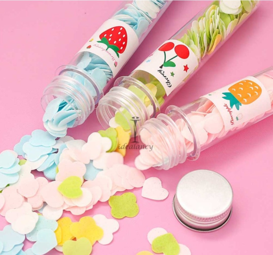 Clean Hands, Sweet Scents: Portable Fruit-Scented Paper Soap Sheets