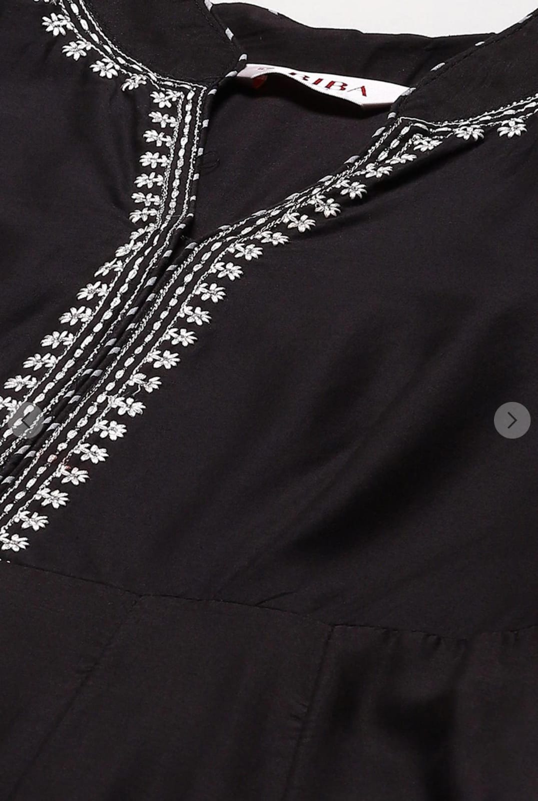 Nofiya Black Anarkali suit