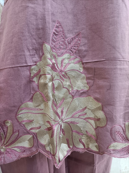 Norin Handblock-Style Kurta Set with Dupatta