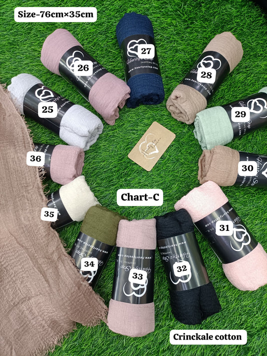 Crinckle cotton hijab