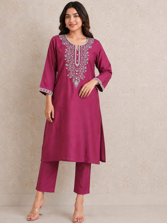 Falak Pink Lucknowi 2-piece set