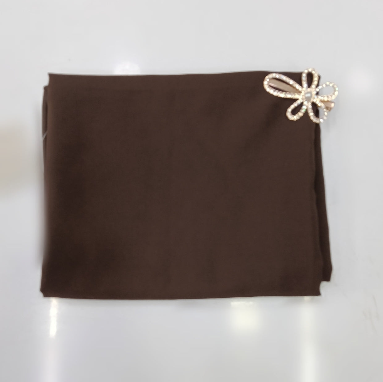 Premium Espresso Brown Chiffon Hijab