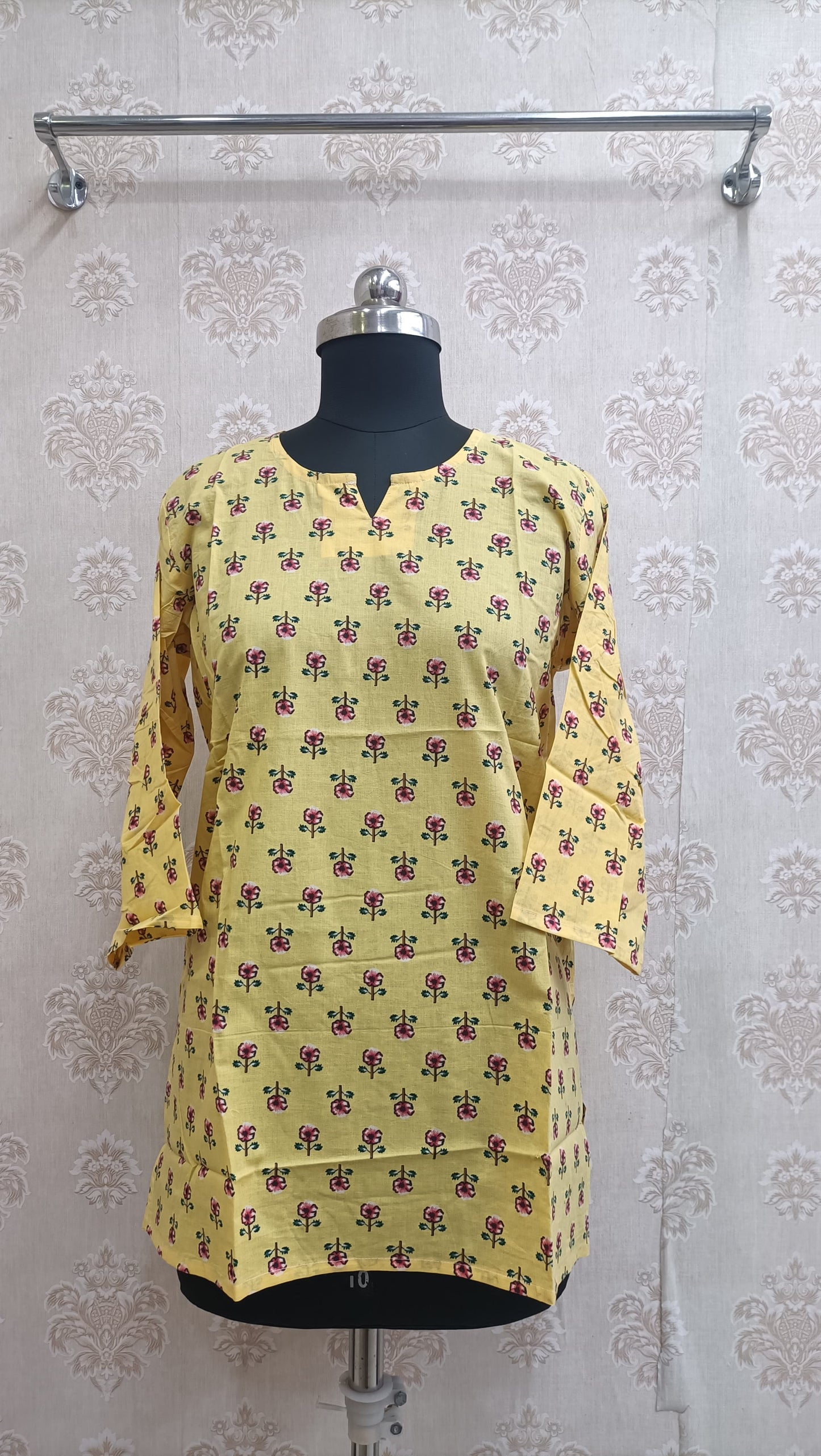 Sunshine Yellow Hand Block Print Tunic