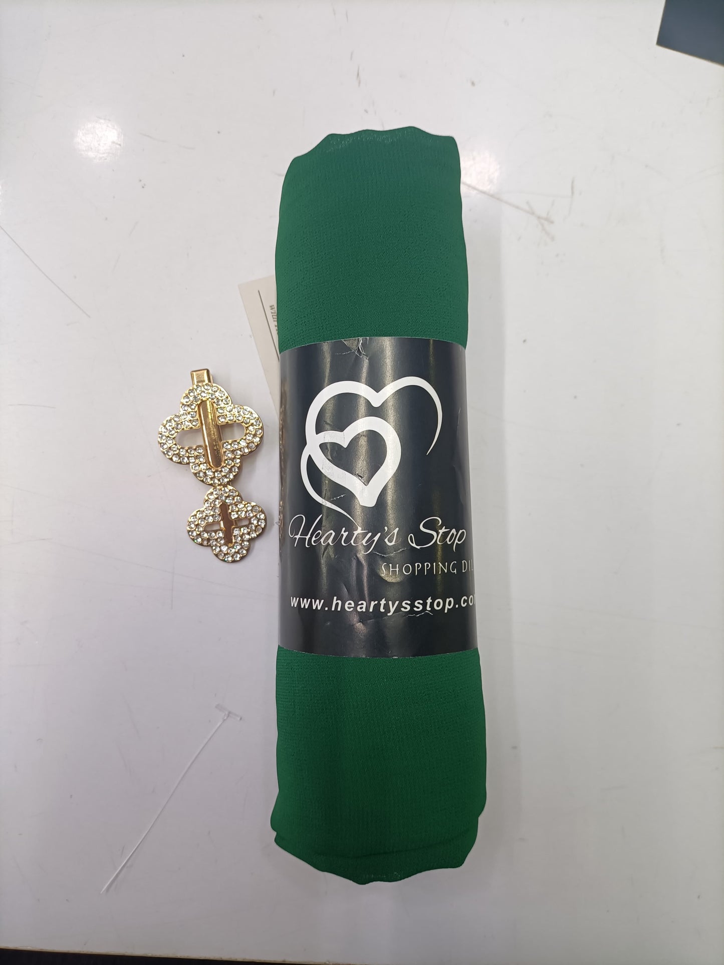 Premium Forest Green Chiffon Hijab