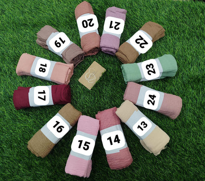 Crinckle cotton hijab
