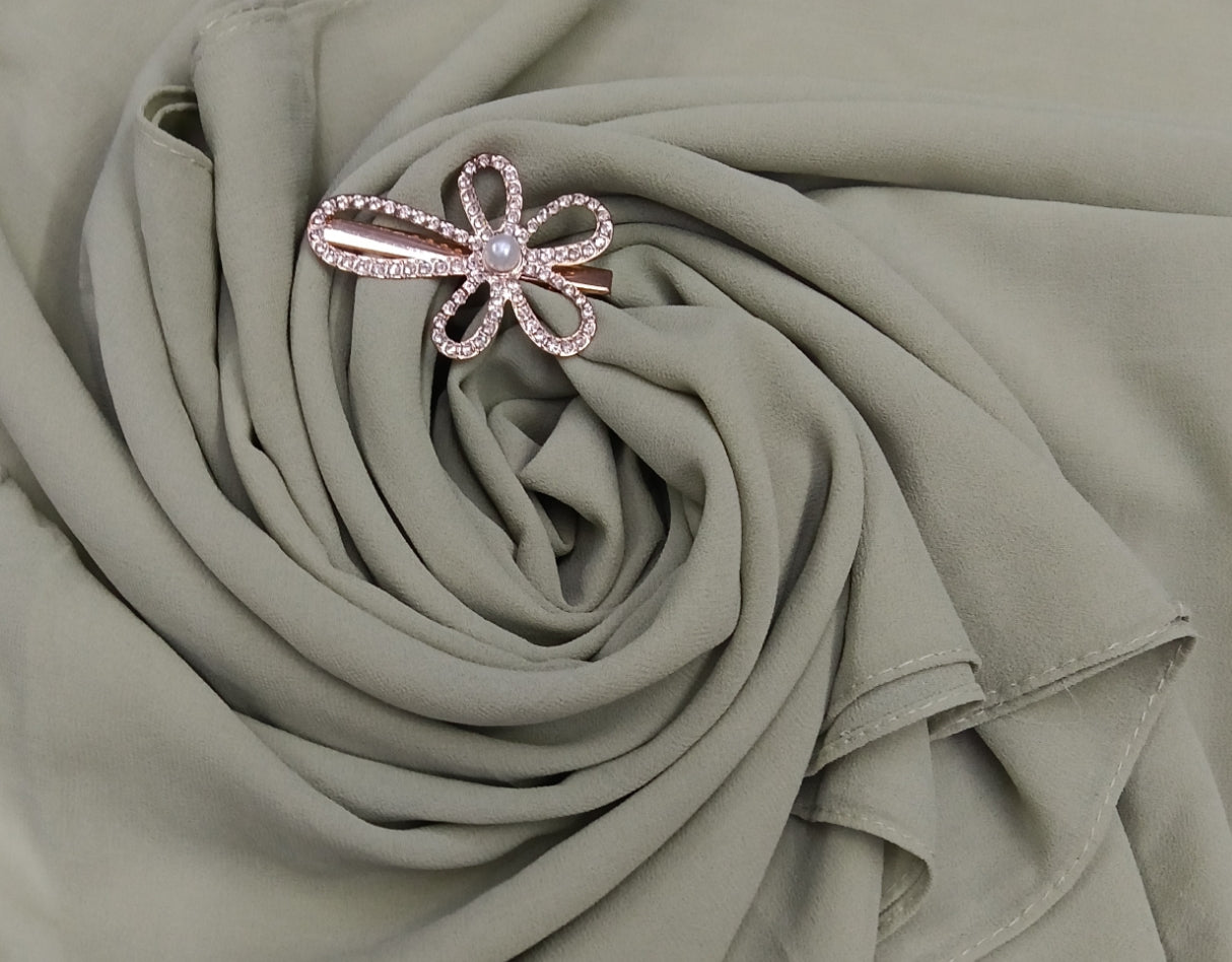 Premium Sea Grass Chiffon Hijab