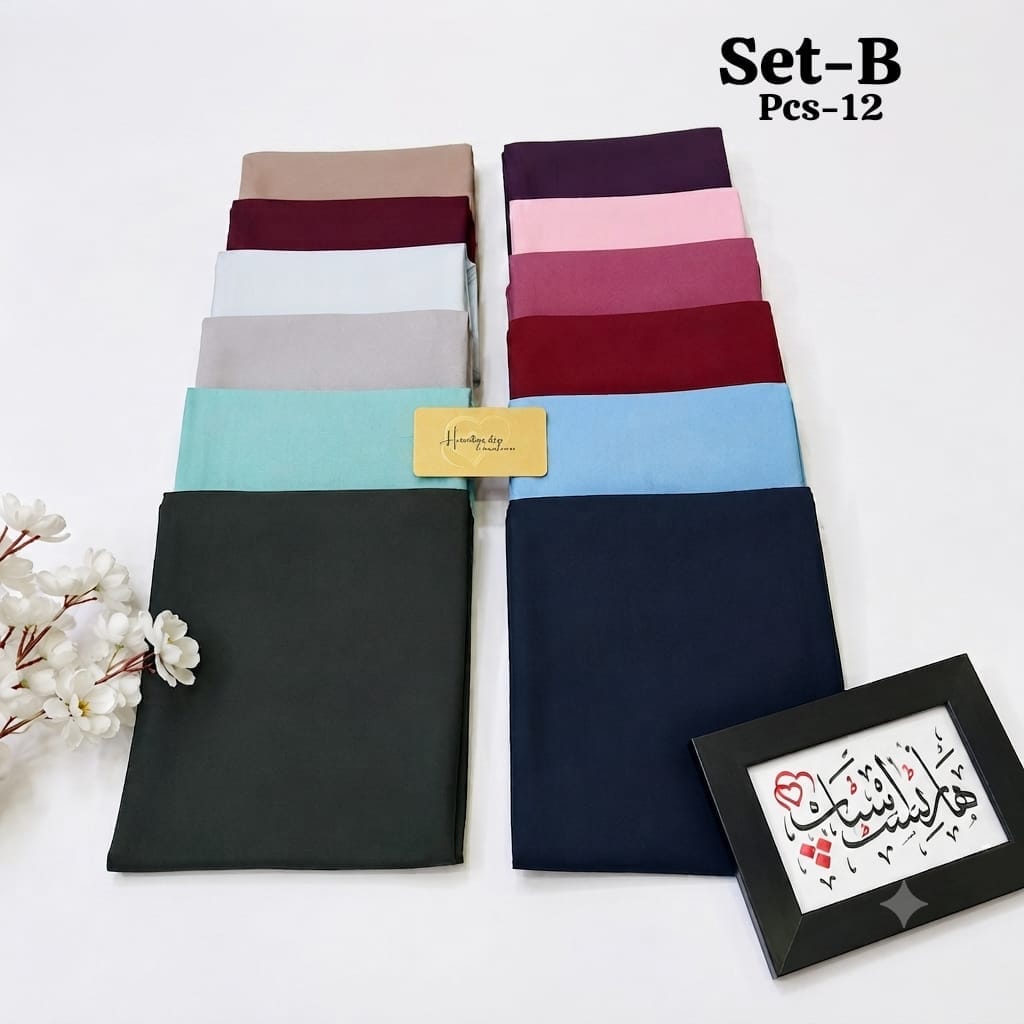 Modal Cotton Hijab Set-B