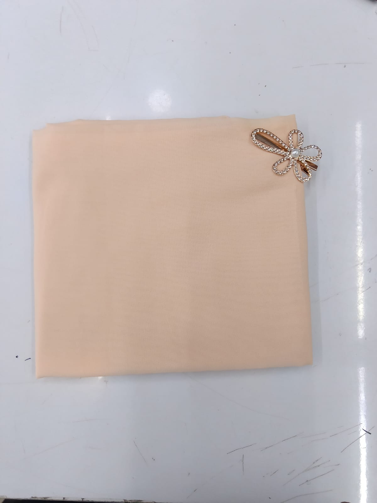 Premium Apricot Chiffon Hijab