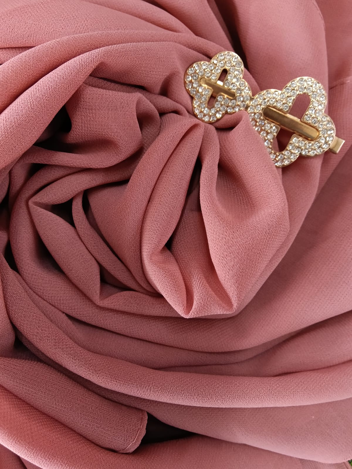 Premium Rose Pink Chiffon Hijab