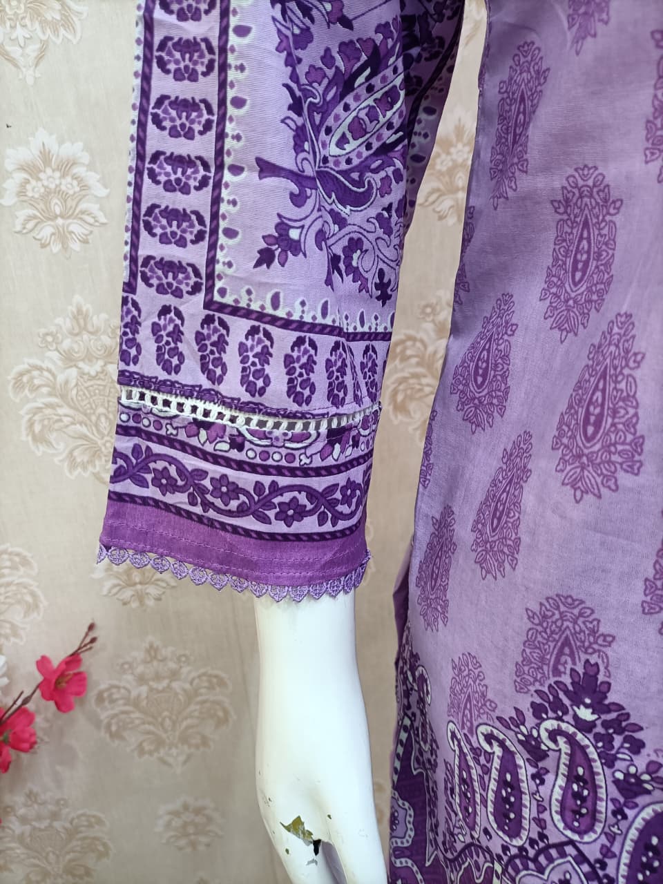 Iman Pakistani dress purple