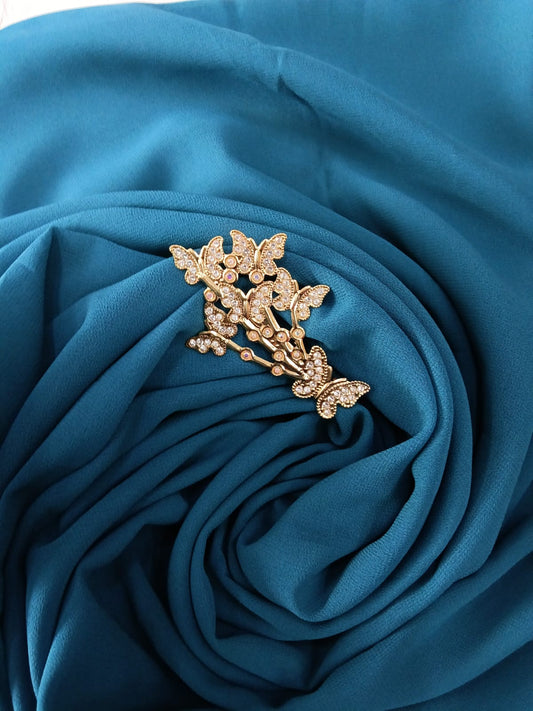 Premium chiffon Dark Turquoise Hijab