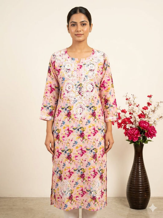 Raaha Lucknowi Plus size kurti
