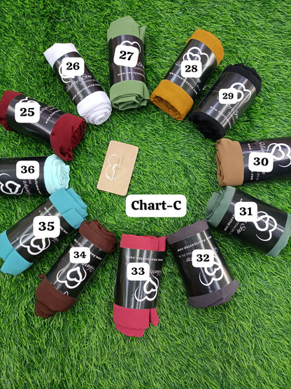 Plain Georgette hijabs