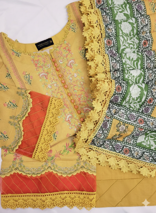 Yellow Mausummery lawn vol-01 2026