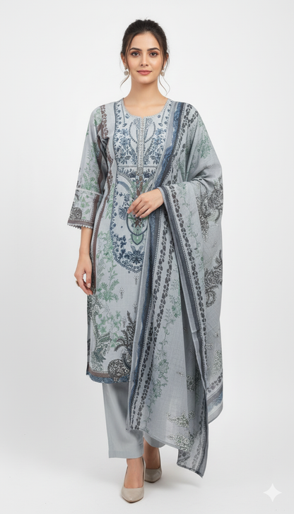 Pakistani dress gray