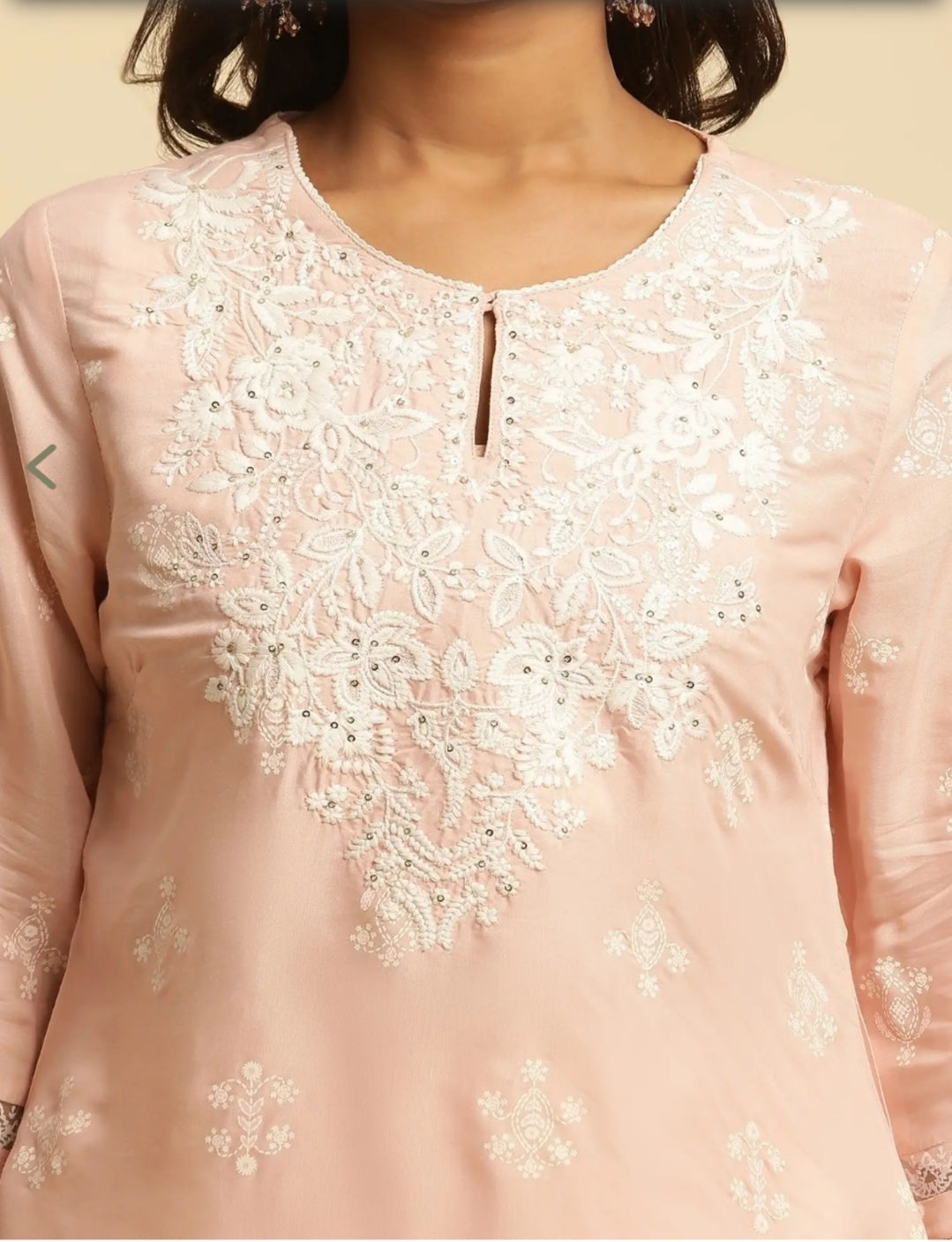 Jayda W - Light Pink With White Thread Work