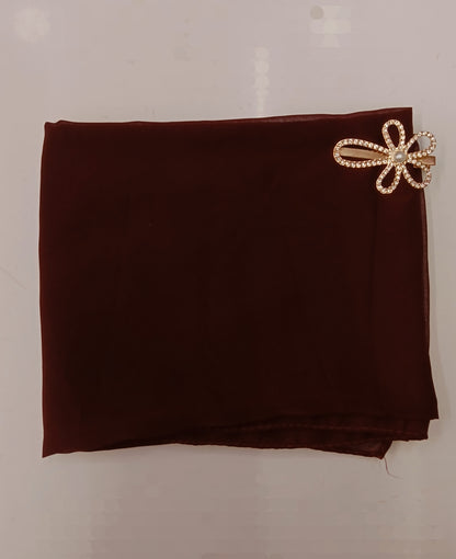 Premium Maroon Chiffon Hijab