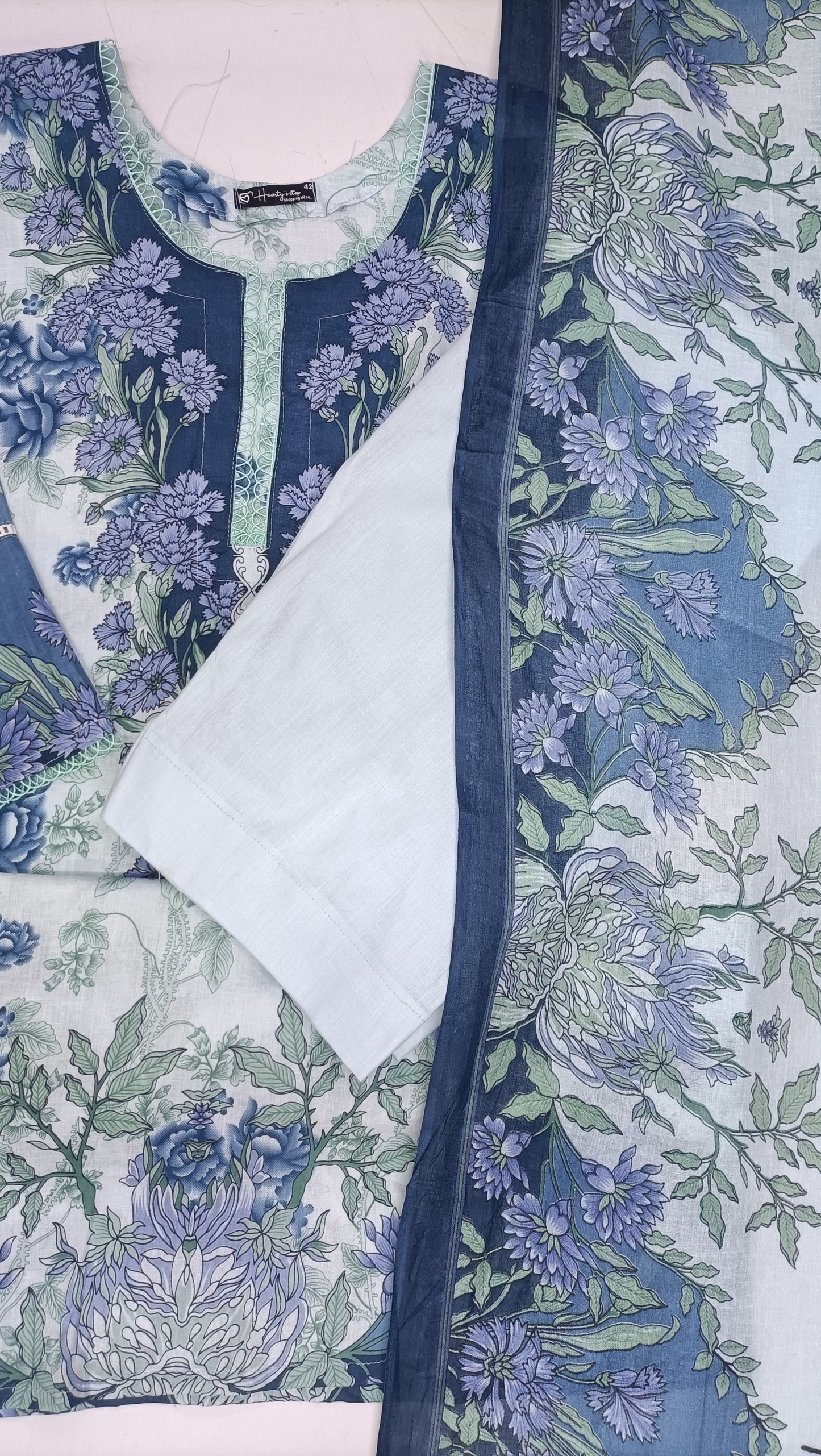 Pakistani dress sky blue