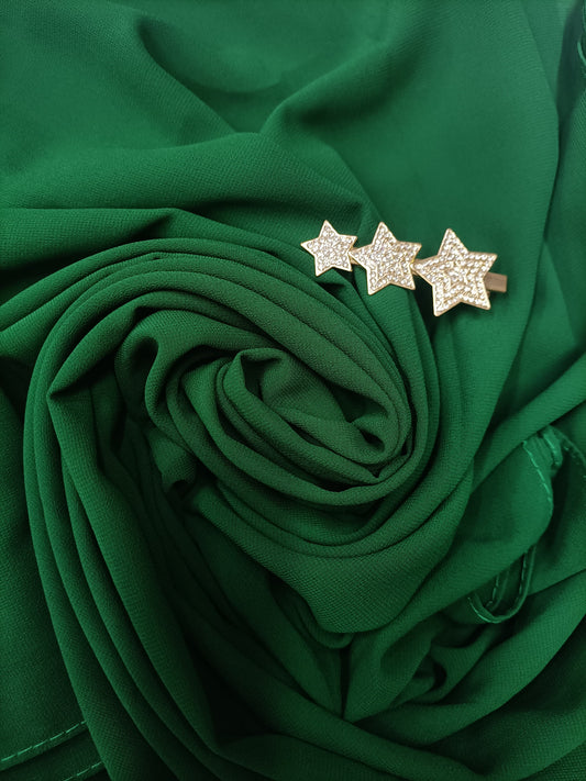 Premium Forest Green Chiffon Hijab