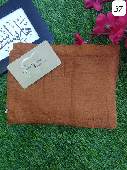 Crinckle cotton hijab