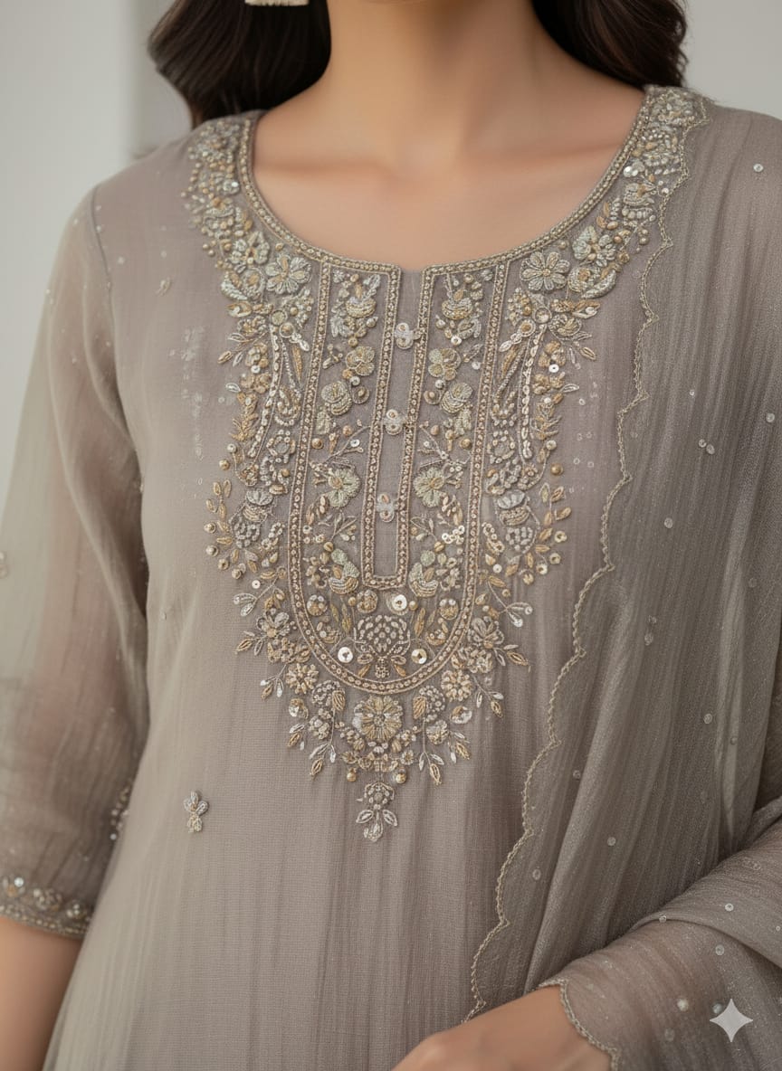 Luxurious Flowy Anarkali Kurta Set
