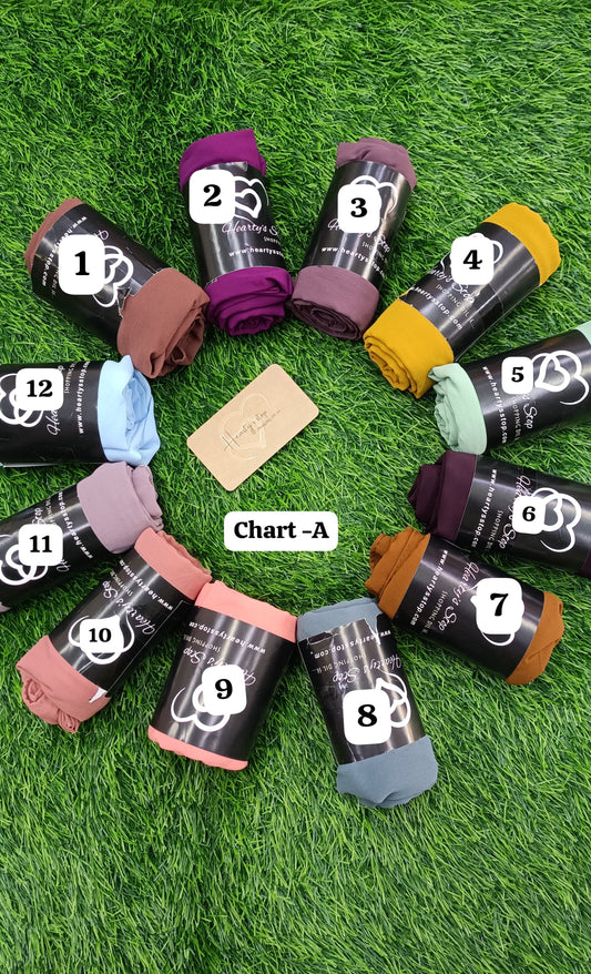 Plain Georgette hijabs