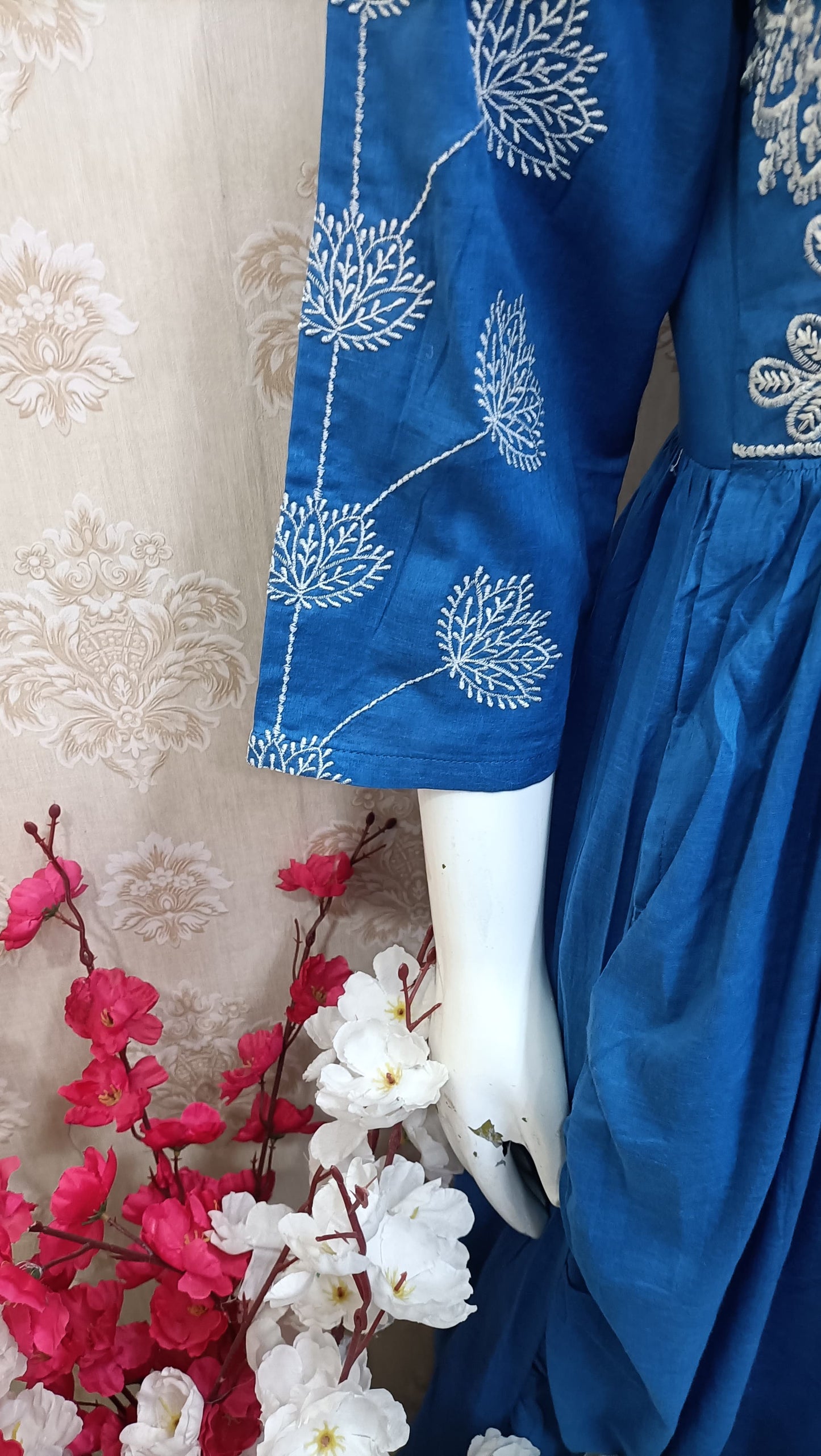 Kinaz Blue Anarkali Suit Set