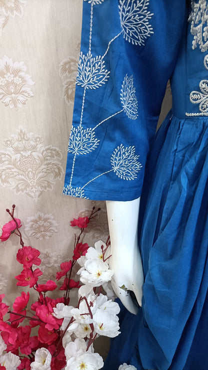 Kinaz Blue Anarkali Suit Set