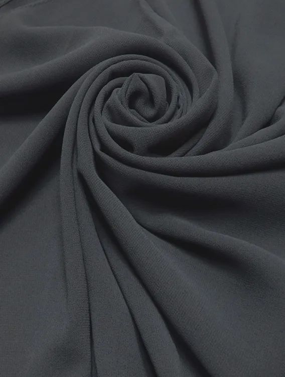 Premium Dark Grey Chiffon Hijab
